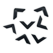 Book Corner Protectors - 16 x 16 x 3.5mm - Black / Matt Black - Protective Edges