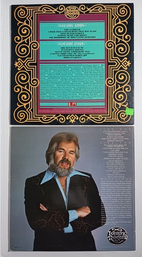 Kenny Rogers The Gambler & Love Or Something Like It Vinyl LP's Lot Tested - Foto 2 di 7