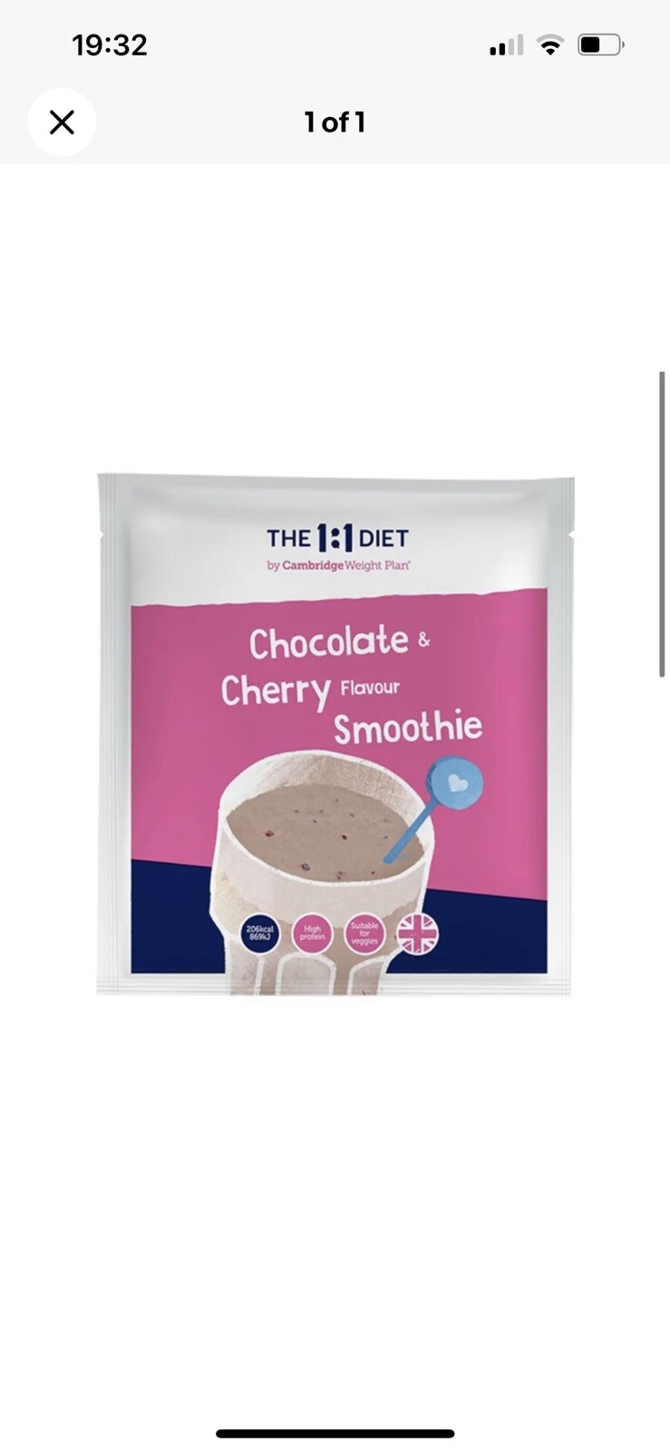 11 Diet Chocolate & Cherry Smoothie X 5 Now Discontinued eBay