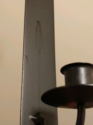 TWO Taper / Votive candle holder wall Sconce w/ screws - Amish made wrought iron - Picture 11 of 20
