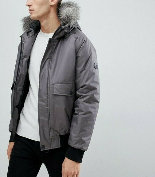 mens short parka