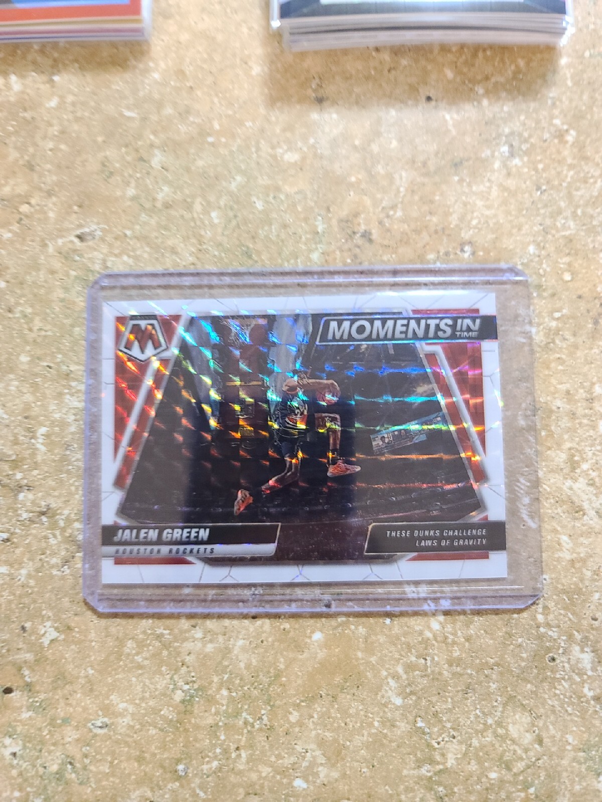 2021-22 Mosaic White Prizm Jalen Green RC /25 Moments In Time SSP