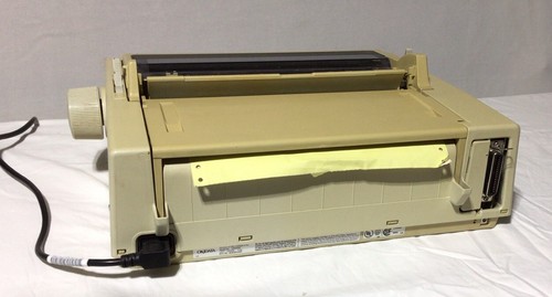 vintage Okidata GE5253P Microline 320 9 Pin Impact Dot Matrix Printer Parallel - Picture 4 of 6