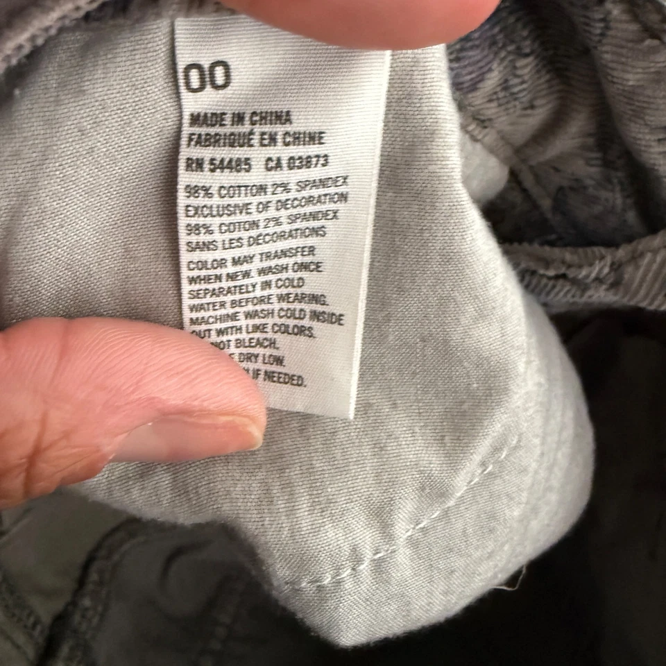 American Eagle Outfitters Womens Paisley Printed Distressed Denim Shorts Size 00 - Image 4 of 4