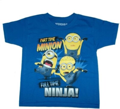 Despicable Me 2 - Part Time Minion-Full Time Ninja - Size Youth 14/16