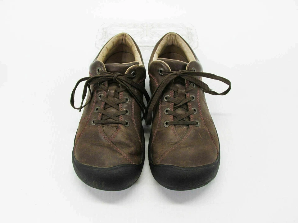 Zapato Keen Mujer Presidio Talla 9M Marrón Cuero Oxford Tenis Usado qp Foto 4 de 4