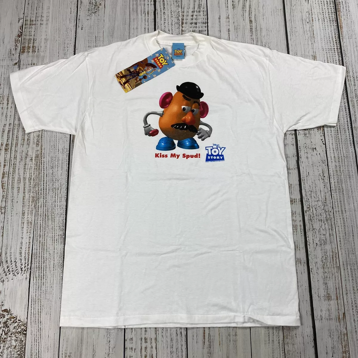 VTG NWT 90S DISNEY TOY STORY MR POTATO HEAD T-SHIRT LARGE L SHORT SLEEVE ONEITA