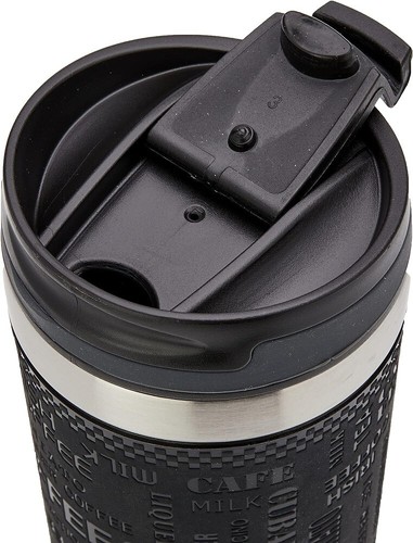 THERMOcafe by Thermos Vacuum Insulated Travel Cup 350 ML Black Stainless Steel - Picture 2 of 6