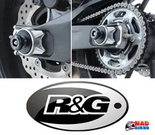 R&G Racing Rear Spindle Sliders / Bobbins for the Yamaha MT07 / MT-07 2014-2022