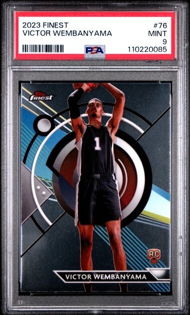 2023-24 Finest #76 Victor Wembanyama C RC PSA 9