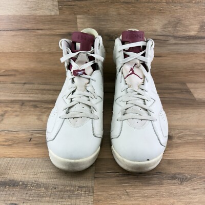 Air Jordan 6 Maroon Size 14 Mens Nike Retro White Red 384664-116