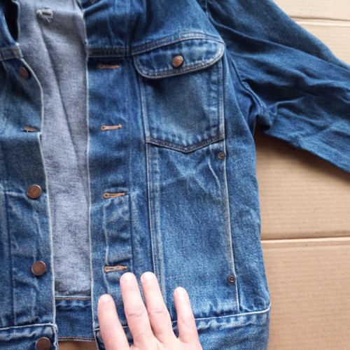 Rustler BOYS XL (pit 22") vintage denim jeans jacket 100% ctn #79111PW - Picture 6 of 14
