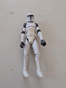 Clone Trooper Classic Clone Wars Star Wars White Animated Dirty(Vintage, Action