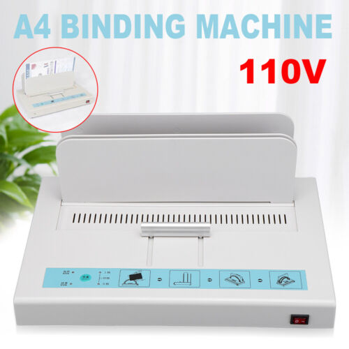 110V Perfect Binding Machine Universal Electric Book Automatic Binder USA - Bild 7 von 17
