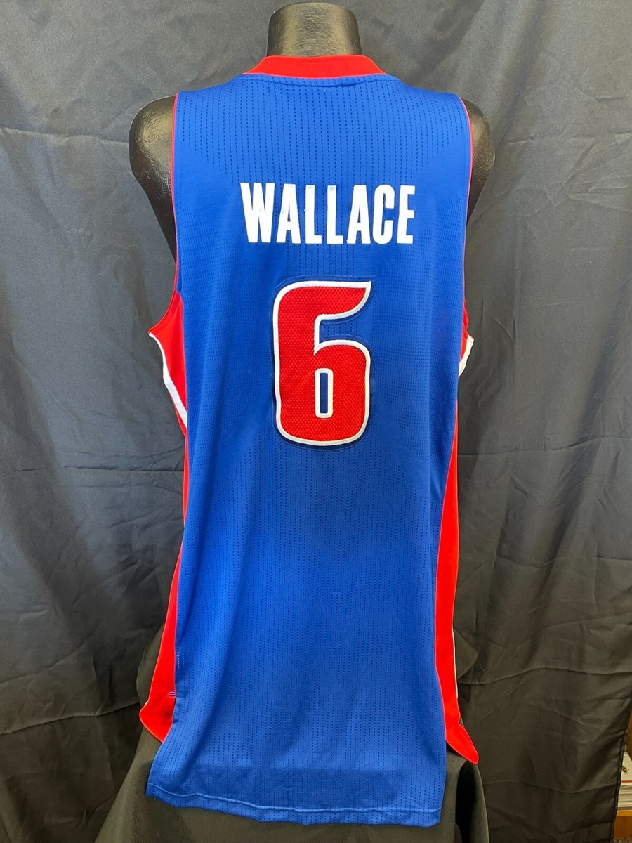 Detroit Pistons Ben Wallace #6 Game Worn Used Jersey Size