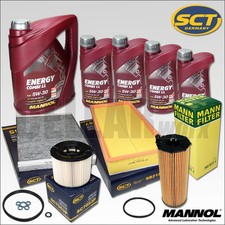 für VW Touareg & Audi Q7 3.0 TDI bis Bj. 12/2007 Inspektionspaket Filter 9L 5W30