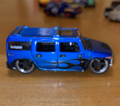 Vintage 2004 Jada Toys Dub City 2003 Hummer H2 Blue Low rider Rare