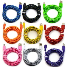 6' Ft Micro USB 2.0 cable For Android Cell Phone Charging Sync Charger Cord lot