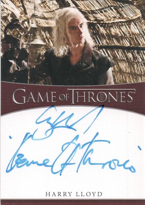 Game of Thrones Iron Anniversary 1, Harry Lloyd (C) Aufschrift Autogrammkarte