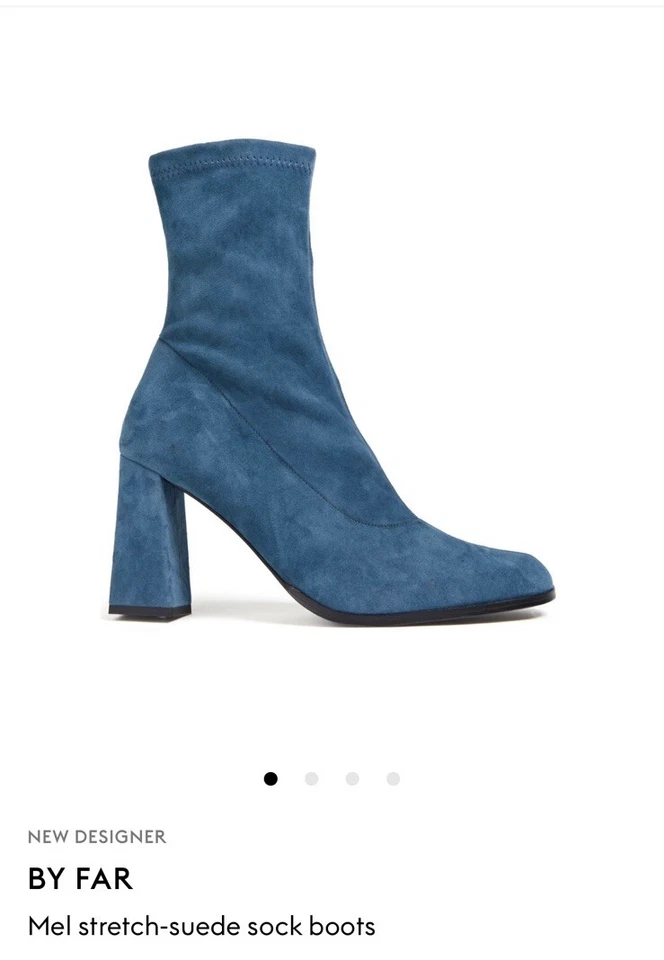 By Far Mel 弹力绒面袜靴,尺寸 38 — 第 2/4 张图片