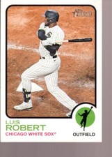 LUIS ROBERT 2022 Topps Heritage 1973 Oversized #OB-LR Box Topper #/1000