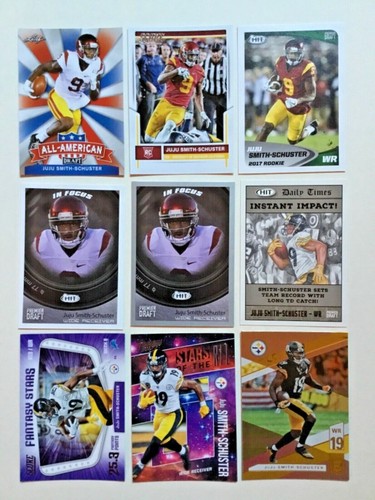 JuJu Smith-Schuster, 2017 Leaf Draft #45, & Gold Parallel, ROOKIE CARDS RC + LOT - Picture 3 of 4