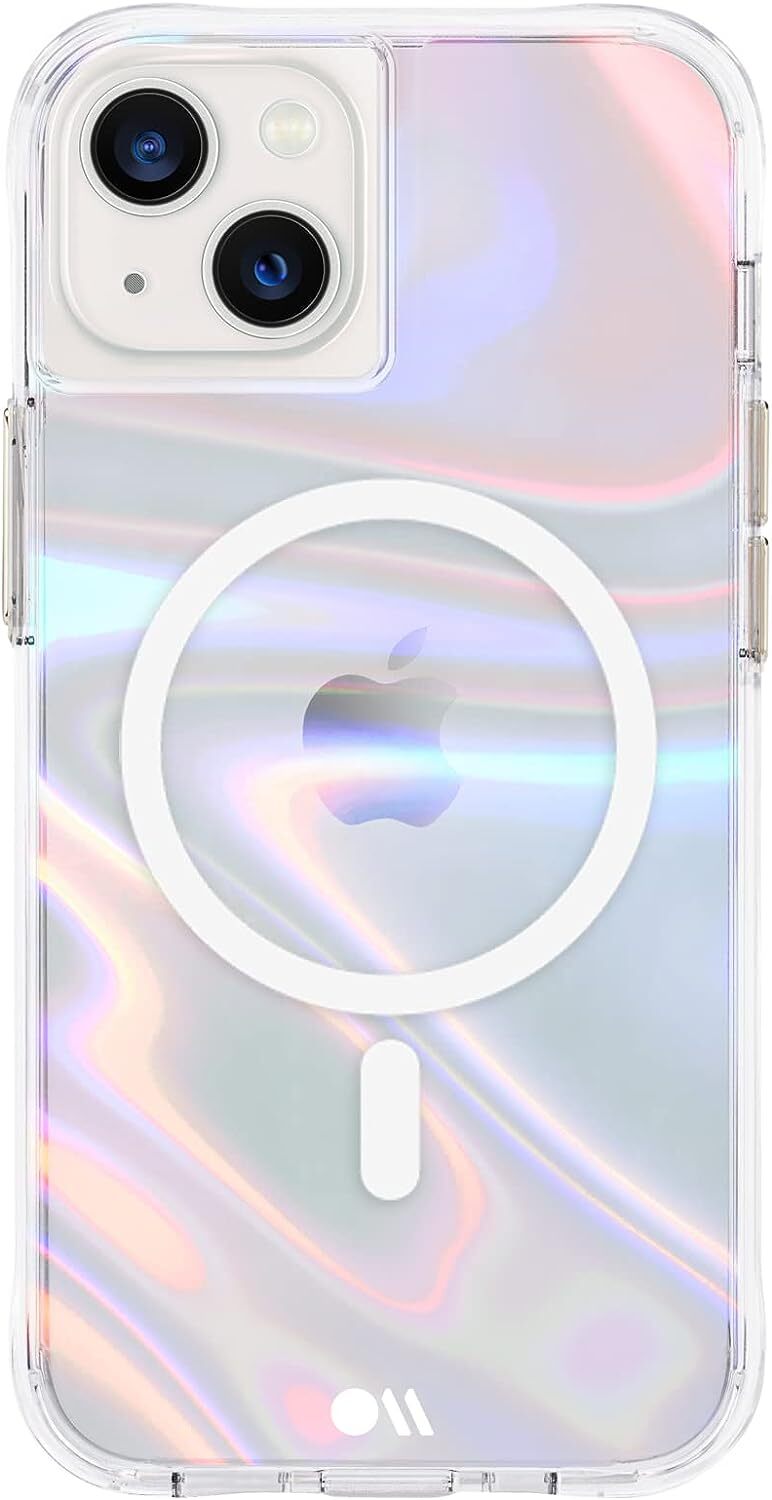 iPhone 13 Case - Soap Bubble [10ft Drop Protection] [Compatible with MagSafe] Ma