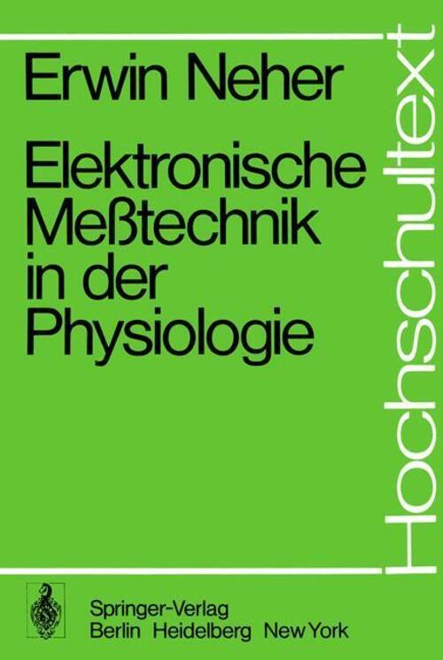 Thumbnail - Elektronische Meßtechnik In Der Physiologie | E. Neher | Taschenbuch |