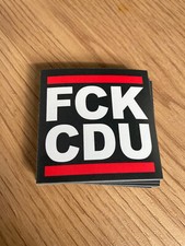 FCK CDU FCKCDU Sticker Aufkleber Anti CDU Demo Brandmauer  5,5x5,5cm FUCK CDU