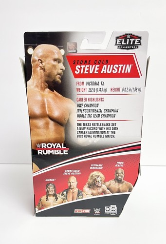 WWE Royal Rumble Elite Collection Stone Cold Steve Austin Wrestling Figure - Picture 6 of 6