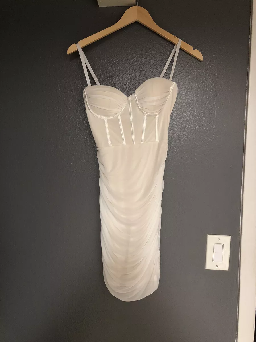 Corset dress white cheap