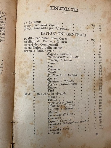 IL RE DEI CUOCHI ossia L'Arte di Mangiare Salani 1896 Libro Cucina 800 - Picture 5 of 16