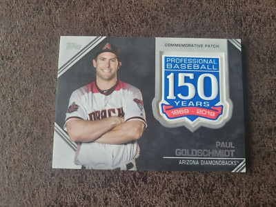2019 Topps Series 1 Paul Goldschmidt 150th Anniversary Patch Relic #AMP-PG