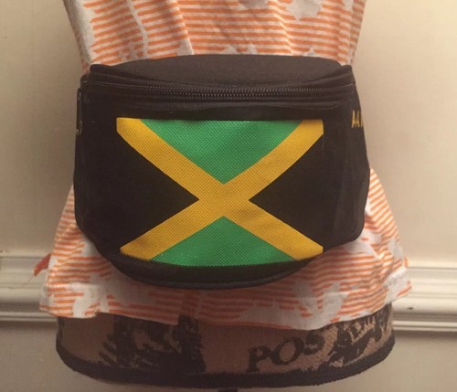 Rasta Fanny Pack Jamaican Flag Waist Belt Money Bag Hip Pouch Mens Travel Wallet - Picture 2 of 12