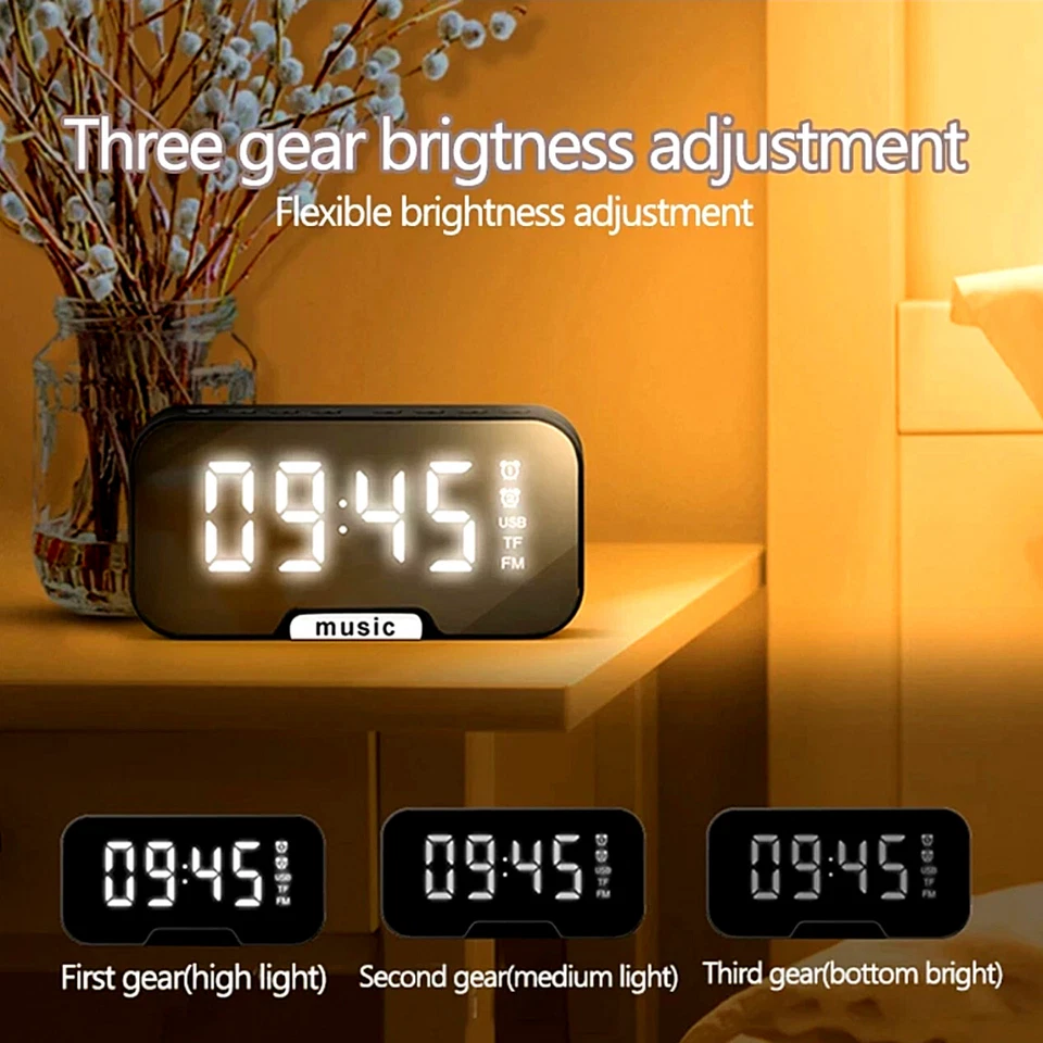 Bocina Altavoz Portátil LED Inalámbrico Speaker con Bluetooth USB/AUX/FM Radio - Image 2 of 4