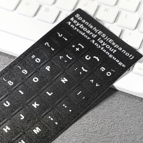 10 Sheets Spanische Tastaturaufkleber Notizbuch Mit Tastaturaufklebern Computer - Bild 6 von 11