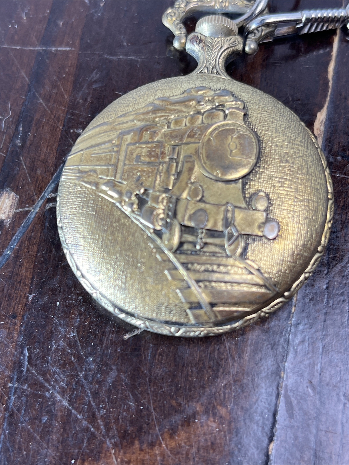 Vintage Majestron Quartz Train Pocket Watch Needs Battery eBay