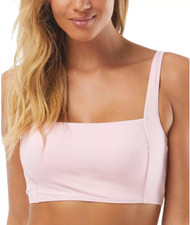 Carmen Marc Valvo Square-Neck Twist-Back Cropped Bikini Top Swimsuit Size S 3004