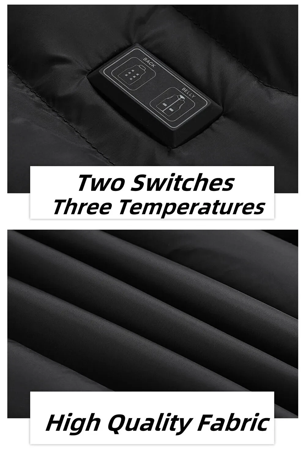 21 Areas Men Heated Jacket USB Electric Heating Vest Winter Outdoor Warm Coat - product detail image 19