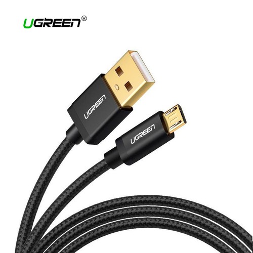 Ugreen cable micro USB nylon 2.4A Cable de datos USB de carga rápida para Samsung Xiaomi