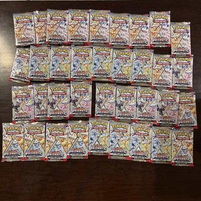 Prismatic Evolutions Booster Lot 36 Pokemon TCG 2025 FACTORY SEALED