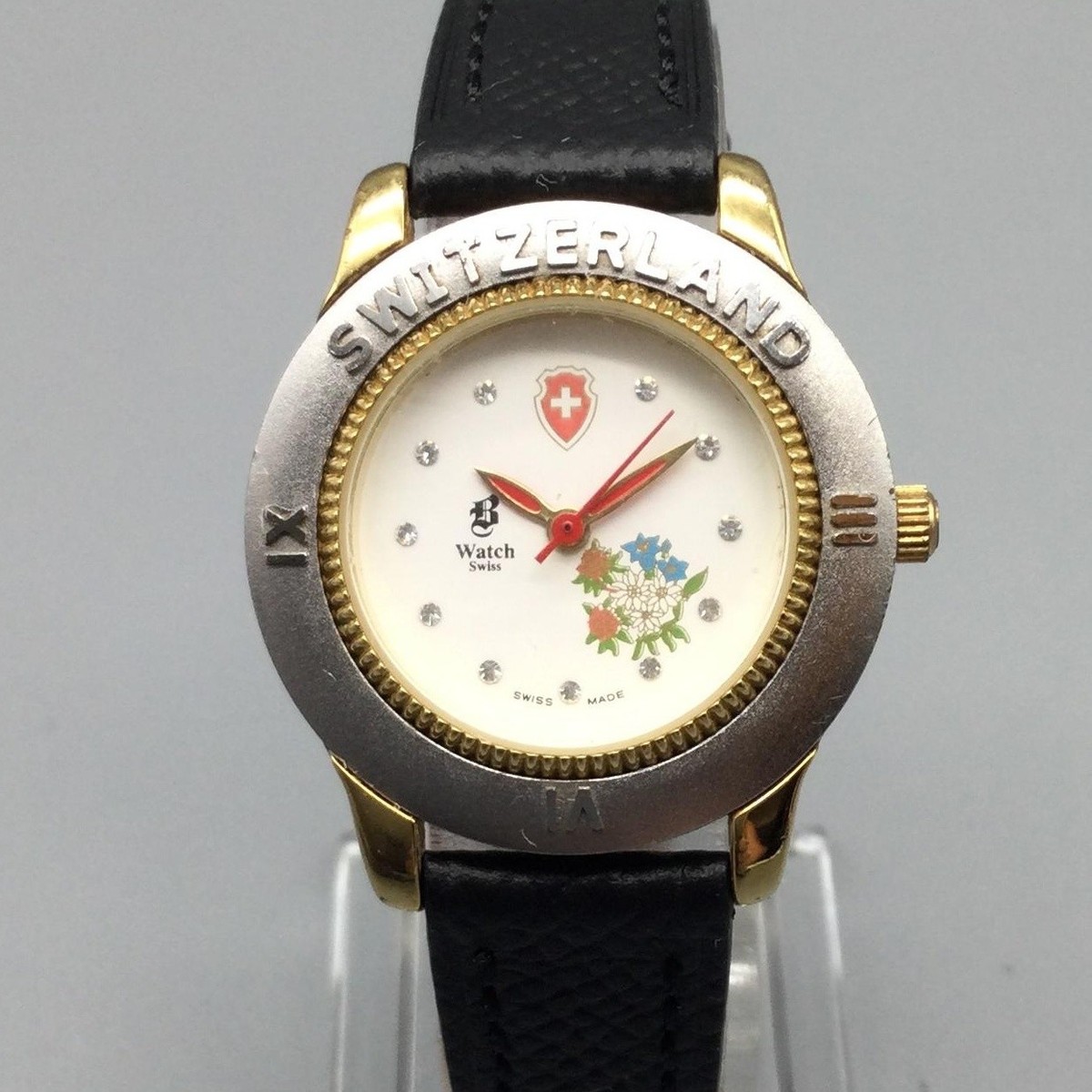 Vintage Jacques du Manoir Womens Watch 29mm Swiss Made Black