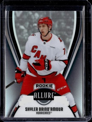 2025-26 Upper Allure #105 Shyler Brind'Amour Rookie Black Rainbow Hurricanes