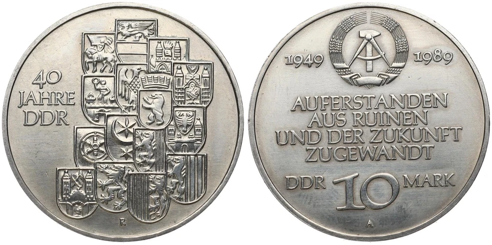 Deutschland - DDR 10 Mark Sondermünzen 1966-1990 A - verschiedene Jahrgänge - Bild 1 von 1