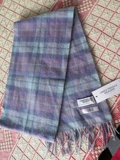 NWT JAMES PRINGLE WEAVERS Wool Ferguson of Balquidder Tartan Plaid Scarf Pastel