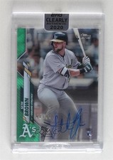 2020 Topps Clearly Authentic Auto Green 41/99 Seth Brown #CCA-SB Auto sc2