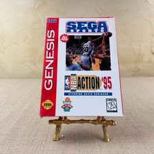 NBA Action '95 Sega Genesis CIB Complete Manual Inserts Tested Working