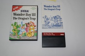 Sega Master System Wonder Boy III: The Dragon's Trap Game CIB Tested/Works .