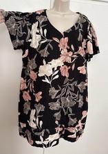 Gently Worn Floral Women’s Plus Size XXL Linen Blend Dress By Nicole Miller
