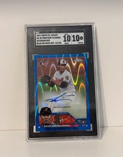 Shintaro Fujinami [Blue RayWave] #AC-SF 2023 Topps Chrome Autographs SGC 10